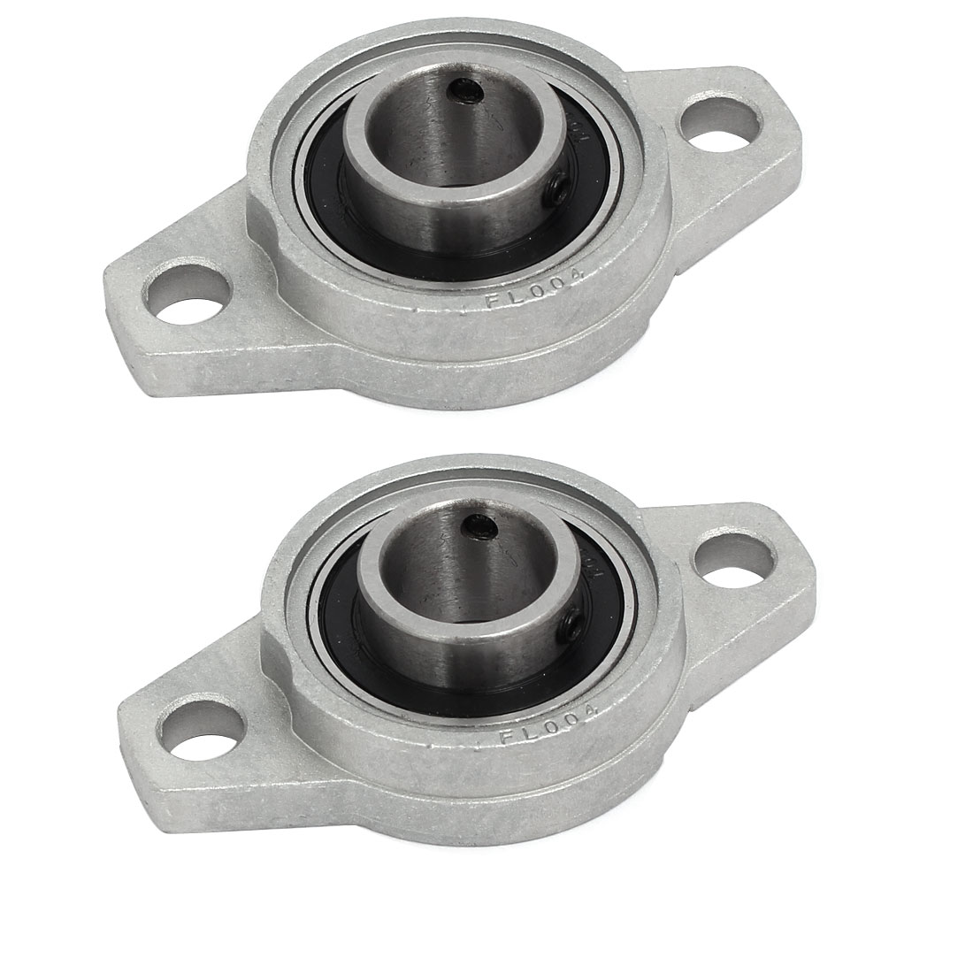 FL004 20mm Bore Zinc Alloy 2Bolt Selfaligning Flange Mounted Ball