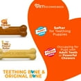 thumbnail image 4 of Nylabone Puppy Power Chew Stages Teething Bone & Original Bone Dog Chew Toy Chicken & Peanut Butter X-Small (2 Count), 4 of 12