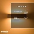 thumbnail image 3 of Bulbrite  LED Filament Pack of (4) 5 Watt Dimmable 11 Inch T9 Light Bulb with Frost Glass Finish and Medium (E26) Base, 3 of 5