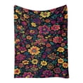 thumbnail image 6 of 28"x40" Boho Floral Fleece Throw Blanket, Soft Small Flannel Blanket for Couch Chair Decor, 6 of 6