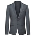 thumbnail image 3 of Cloudstyle Men's 2 Piece Suits Slim Fit 2 Button Dress Suit XY05, 3 of 6