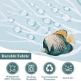 thumbnail image 5 of Ikfashoni Ocean Shower Curtain with Hooks,13pc Turtle Waterproof Fabric Bathroom Curtain, 72"X72", 5 of 8