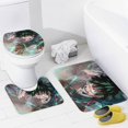 thumbnail image 4 of My Hero Academia 4 Pcs Bathroom Shower Curtain Set with Rugs(Bath Mat,U Shape Mat, Toilet Lid Cover Mat) Bathroom Accessory Sets, 4 of 8