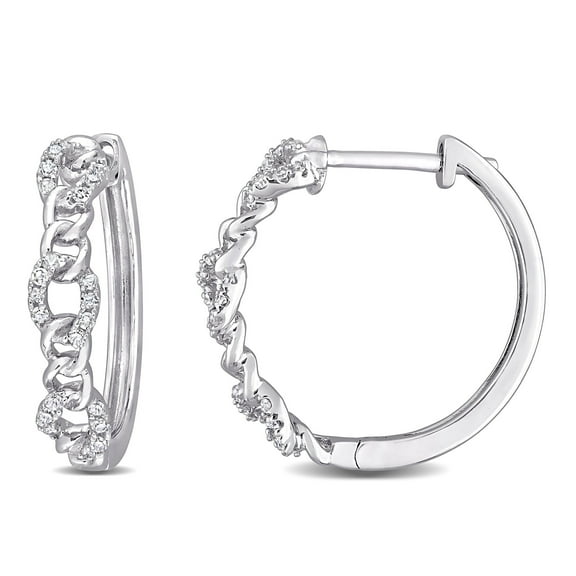 Everly Women's Diamond 10k White Gold Earrings