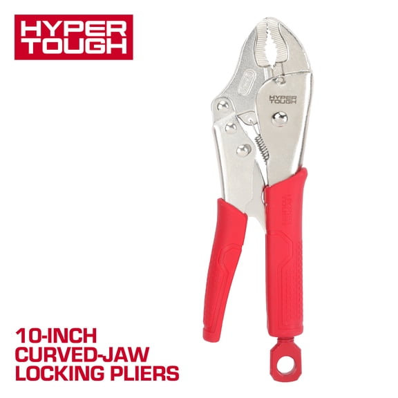Hyper Tough 10 in Curved Jaw Locking Plier with Triggerless Release