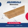 3 FT 4.5MM Oak Overlap Edging For Laminate Floor And Luxury Vinyl