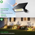 thumbnail image 3 of Solar Light Outdoor Waterproof IP65, 56 LED 3 Color Modes Solar Spot Lights Outdoor, Solar Powered Garden Lights for Outside Landscape Pathway Yard House  Garage Driveway Tree, 2Pack, 3 of 8