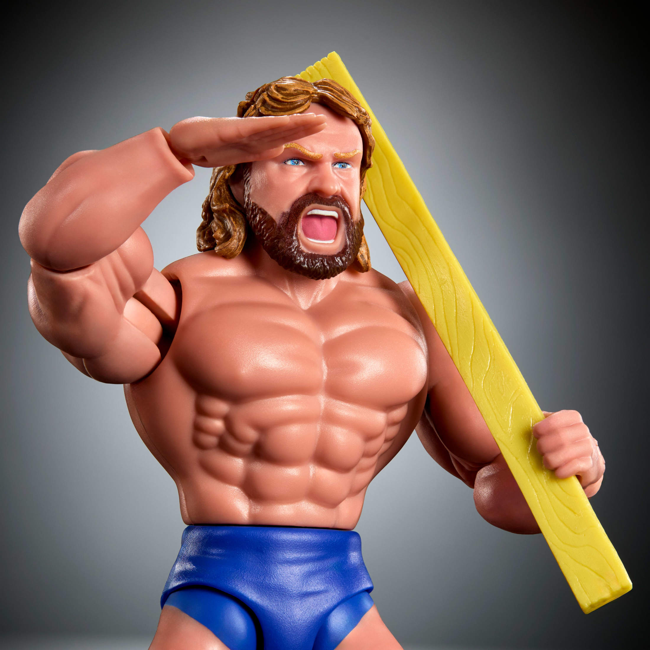 WWE Superstars Hacksaw Jim Duggan Action Figure & Accessories Set, Series 17 Retro 6-inch Collectible