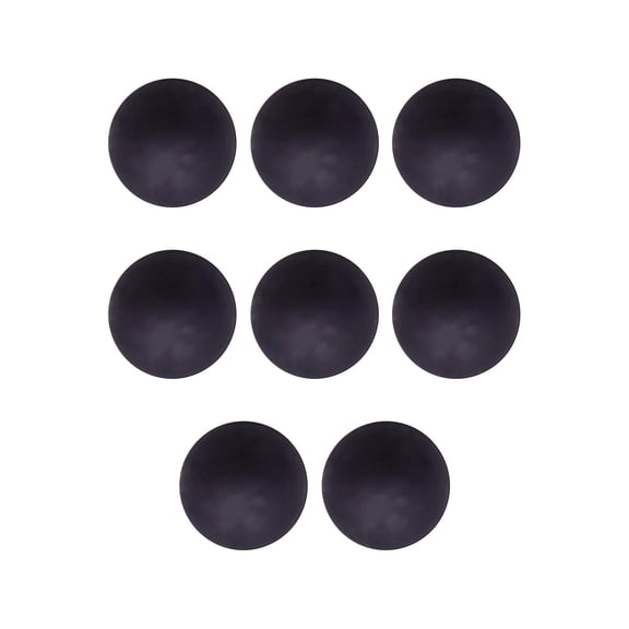 Fzaqwen 8 Pieces Bounce Reaction Balls Compact Mini Funny Training Equipment Rubber Wall Black