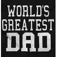 thumbnail image 2 of Father's Day World's Greatest Dad Men's Big & Tall Crewneck Graphic Tee Brisco Brands 3X, 2 of 5