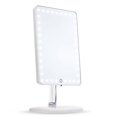 thumbnail image 2 of ($125 Value) Impressions Vanity Touch Pro LED Makeup Mirror with Wireless Bluetooth Audio & USB Charger, Glossy White, 2 of 3