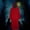 Red, variant on Caywon Unisex Hooded Full Length Robe Cloak with Long Sleeves Pullover Style for Halloween Oktoberfest Themed Stage Performance and Festival Party Events