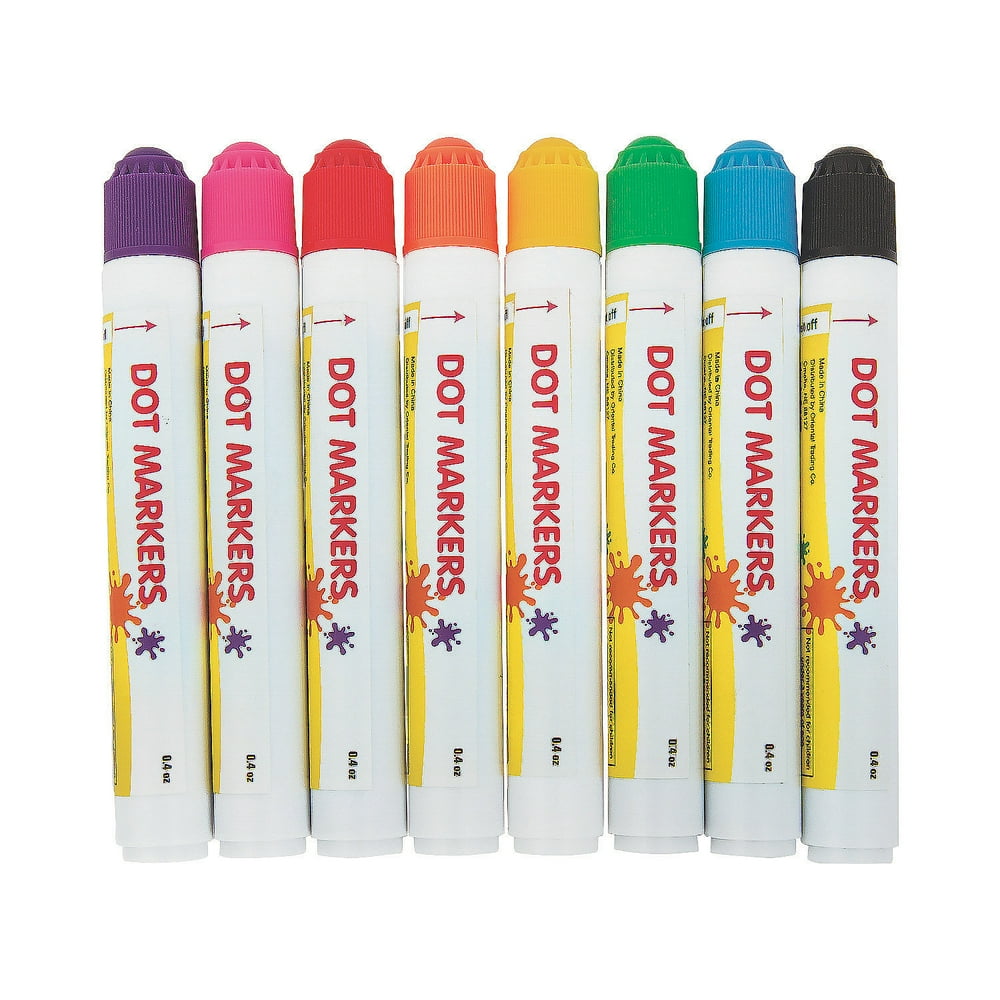Mini Dot Markers Basic Supplies 24 Pieces