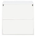 thumbnail image 6 of Youmumeub Wall-Mounted White Arched Glass Cabinet — 24 in Space-Saving Floating Storage for Kitchen Bathroom Hallway, Fixed Interior Shelves, 15mm Particle Board with Melamine Finish, 6 of 17