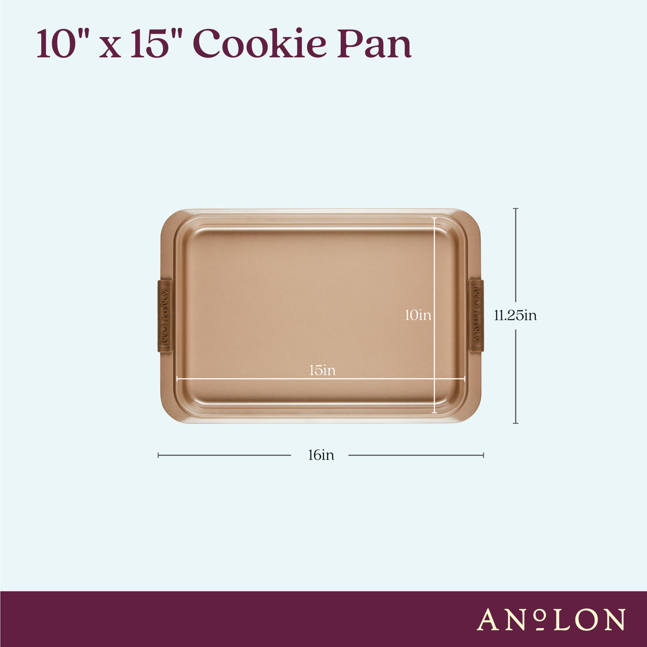 Anolon Advanced Bakeware Nonstick Cake Pan with Lid and Silicone Grips -  Bed Bath & Beyond - 9219328