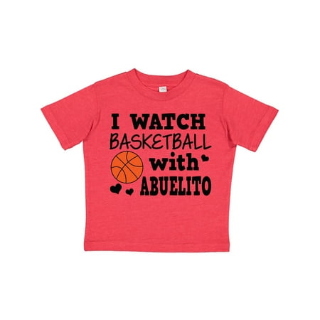 

Inktastic I Watch Basketball with Abuelito Gift Toddler Boy Girl T-Shirt