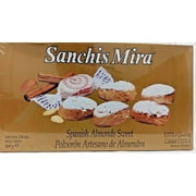 Sanchis Mira Spanish Almonds Sweet (Polvoron Artesano De Almendra) 14oz Single Box - Product of Spain