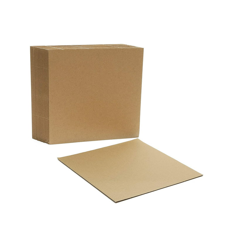  Golden State Art, 50 Pack 10x10 One-Side White Corrugated  Cardboard Sheets, Flat Cardboard Inserts Layer Pads for Mailing, Packaging  or Art Crafts Photo Backing (1/8 Thick) : Office Products