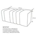 thumbnail image 4 of Contemporary Boucle Fabric Large Ottoman Bench - Ivory, 4 of 8