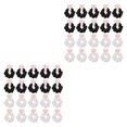 thumbnail image 4 of Moyic Paquete de 20 coleteros elásticos de moda para regalos de boda Blanco negro 10-11cm 2Conjunto, 4 of 6