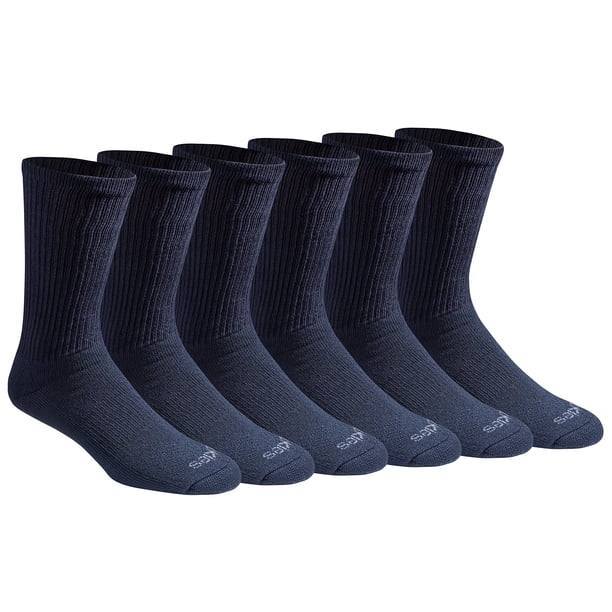 Calcetines Dickies Dri-Tech Essential Moisture Control, color azul marino, 6 pares