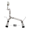 thumbnail image 2 of Corsa 18-21 Jeep Wrangler JLU 3.6L 2.75in Sport Cat-Back Exhaust w/ American Flag Tips - 21124USA Fits select: 2018-2019 JEEP WRANGLER UNLIMITED SAHARA, 2021 JEEP WRANGLER UNLIMITED SPORT, 2 of 6
