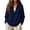 Navy, variant on Comdrip Women's Long Sleeve Classic V Neck Pullover Sweater Casual Loose Fall Winter Knitted Fashion Formal Daily Wear Blackish Green L