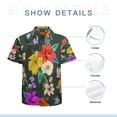 thumbnail image 7 of High Quality Hawaiian Shirts for Men Short Sleeve Aloha Beach Shirt Floral Summer Casual Button Down Shirts Blouses NVGAVC, 7 of 7