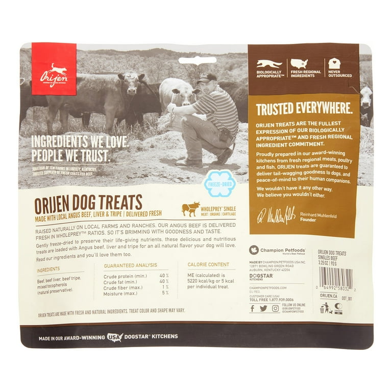 Orijen angus beef treats outlet