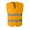 Gold, variant on Men's Reflective Safety Vest Construction Site Workwear High Visibility Night Time Gear Polyester Spandex Knit Pique Free Size Outdoor Vest