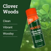Mando Whole Body Deodorant for Men - Trial Size Spray Deodorant - Aluminum Free - Clover Woods - 1.0oz