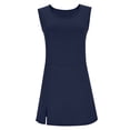 thumbnail image 5 of Qiopertar Women's Summer Casual Long Sleeve Jumpsuit Shorts Pullover Romper Solid Color Comfy Stretchy Breathable Sports Wear Vacation Beach Night Out, Navy M, 5 of 6