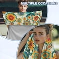 thumbnail image 5 of XYZCANDO Boho Florals Car Seat Towel Sweatproof Yoga Towels Blanket for Post Gym Workout Running Swimming Beach and Hiking Non Slip Backing Sweatproof Cushion Protector, 5 of 7