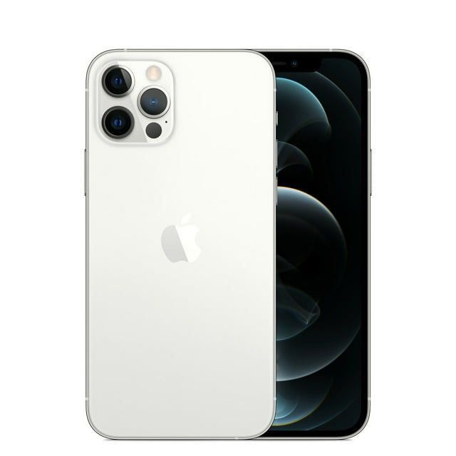 Apple iPhone 12 Pro 128GB Unlocked Smartphone (Silver) Certified Refurbished Excellent Condition