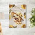 thumbnail image 2 of Happy Women's Day Goldendoodle Sunflower Vintage Proud Mom Vertical Matte Canvas Poster Doodle Dog Lover Gifts Idea Wall Art Home Decor - 02030, 2 of 5