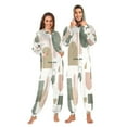 thumbnail image 3 of IAUYY Unisex Adult Onesie Pajamas Ultra-Soft Crystal-Soft Fabric, Halloween Adult Onesie Pajamas Adults,With a Zipper Plus Size Onesie Pajamas, Grass Green, 3 of 7