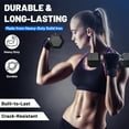 thumbnail image 6 of 135 lb Dumbbell Set with Rack, Rubber Encased Hex Free Weights for Home Gym Strength Training, 6 of 6