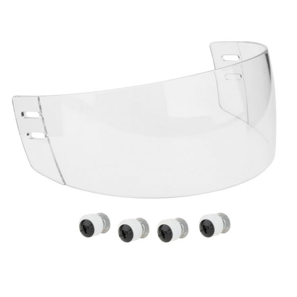 LOVIVER Clear Hockey Visor Portable Protector Equipment for Bicycling Biking Outdoor