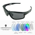 thumbnail image 5 of UPANBIKE Bike Cycling Polarized Sunglasses Anti-UV400 Sports Sunglasses TR90 Unbreakable Frame PC Lens Adult Unisex Goggles, Glossy Black Frame/Gray Lens, 5 of 7