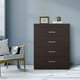 thumbnail image 1 of Mobi Cómoda Cajonera 78cm Madera 4 Cajones Sicilia Chocolate Mobi Muebles Elegante, 1 of 6