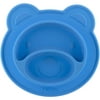 Nuby Sure Grip Silicone Miracle Mat 2-Section Bear Plate, Blue