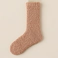 thumbnail image 6 of FAZVAOO Fuzzy Socks for Women Crew Thick Warm Socks Brown, 6 of 6