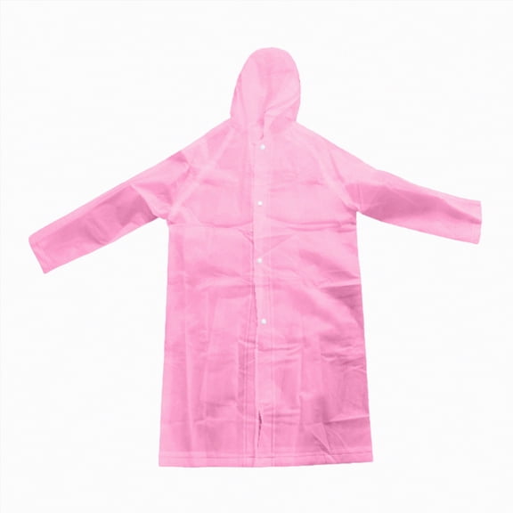 Kids Cute Cartoon Raincoats For Toddler Boys And Girls Lightweight Rain Jacket Coat Waterproof Rain Poncho Reusable Rainwear Kids Pink Onesize