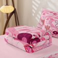 thumbnail image 5 of Erosebridal Y2K Western Style Zipper Queen Comforter Set with Fitted Sheet and 2 Pillowcases for Girls, Retro Cowgirl Disco Print Zipper Bedding Set, Pink Reversible, 4 Pieces, 5 of 7