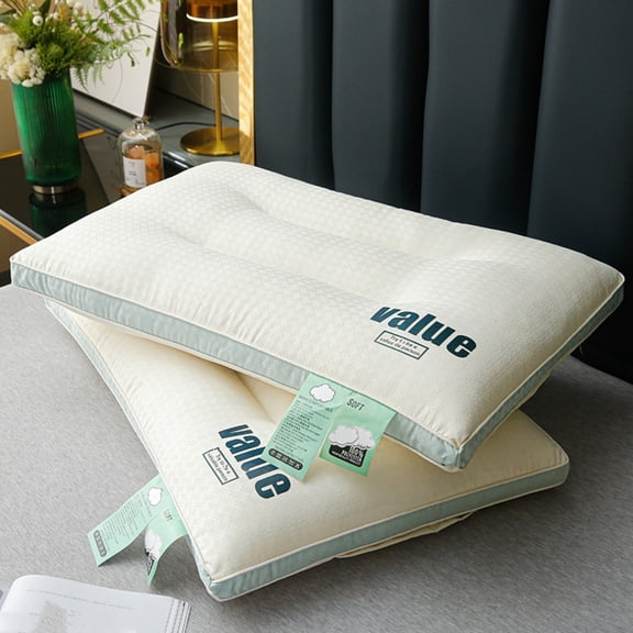 Kraoden Ergonomic Cervical Support Pillow, Neck Protection Memory Foam Pillow for Sleeping, Breathable Knitted Cotton for Side, Back, and Stomach Sleepers, Comfortable Orthopedic Neck Pillow