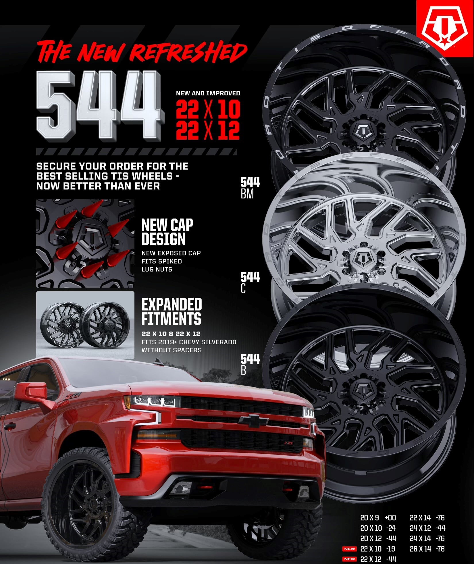 TIS 544BM-2098117 20X9 8X6.50 (+17) TIS 544BM 2.0 (HB 125.2