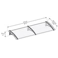 thumbnail image 3 of Palram - Canopia Neo 2700 9' x 3' Polycarbonate/Polymer Awning - Gray/Mist, 3 of 8