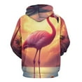 thumbnail image 3 of Tropical Flamingo Sunset(1)-1 3D Print Hoodie Men Women Autumn Thin Pullover Sweatshirt Vintage Streetwear Tops, 3 of 6