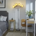 thumbnail image 3 of Mainstays 5-Light Floor Lamp, Silver with Copper Shade, 3 of 4