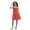Z-05Red, variant on Coerni Kids Girl Summer Dress 4T 5T 6T 7T Little Girl Sumdress Sleeveless V Neck Dots Print Button Front Belted Dress